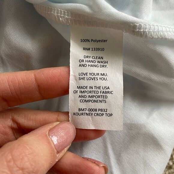 Show Me Your Mumu Kourtney Crop Top Chiffon Size S NWOT - Picture 2 of 9